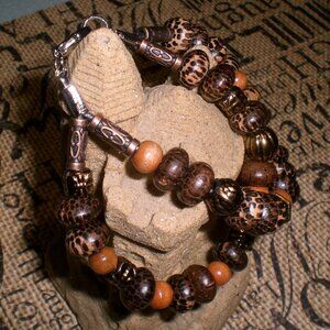 Dual Strand Afrocentric Bead Bracelet